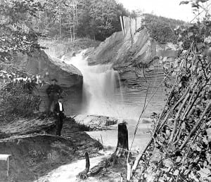 A break in the Forestport feeder canal, circa 1899.