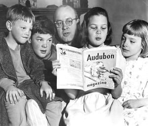 Zahniser with his four children in 1951.