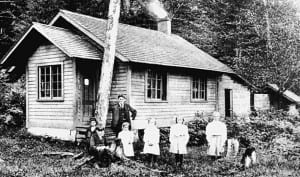 Students reached this early school by boat.