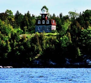 The lighthouse on Valcour Island