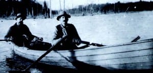 Bill and Floyd Hasbeck on Cranberry Lake, 1893.