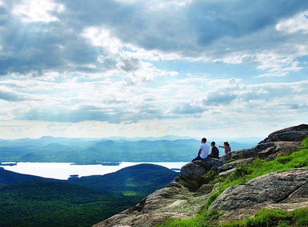 View from the cliffs on Sleeping Beauty Mountain.