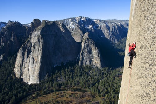 progression-mescalito Tommy Caldwell tries a new route on El Capitan. Photo by Corey Rich/Courtesy of Reel Rock Film Tour.