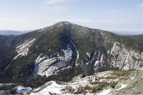 Looking from Haystack across Panther Gorge at Mount Marcy. Photo by Seth Lang.