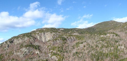 spider The view of Giant Mountain from Chapel Pond Slab. Photo by Phil Brown.
