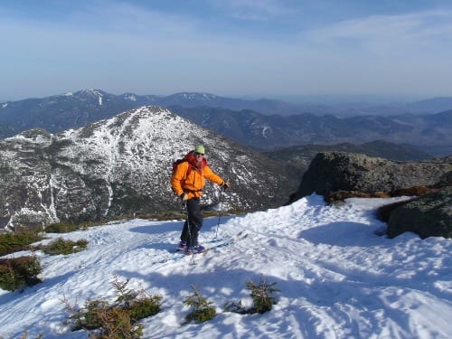 Ron Konowitz on Mount Marcy last Friday. Photo by Phil Brown.