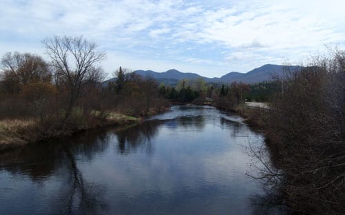 west ausable The view of the West Ausable from the put-in off River Road. Photo/Phil Brown.