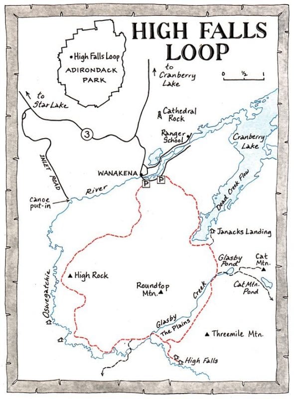 High Falls Loop Map
