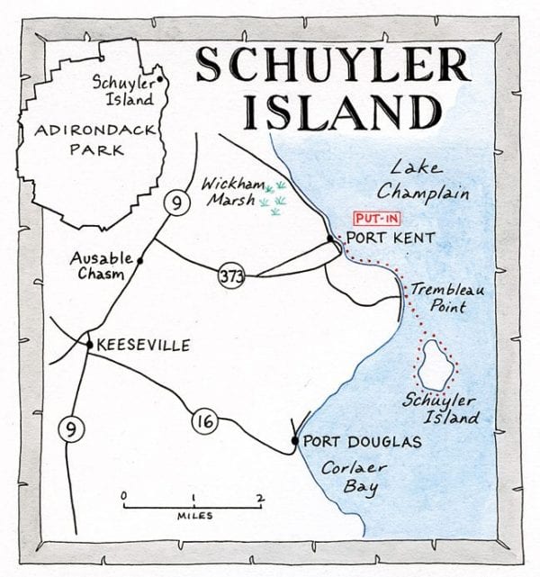Schuyler Island Map