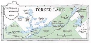 Forked Lake. Map by Nancy Bernstein