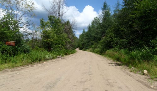 The main road in the Moose River Plains. Photo by Phil Brown.