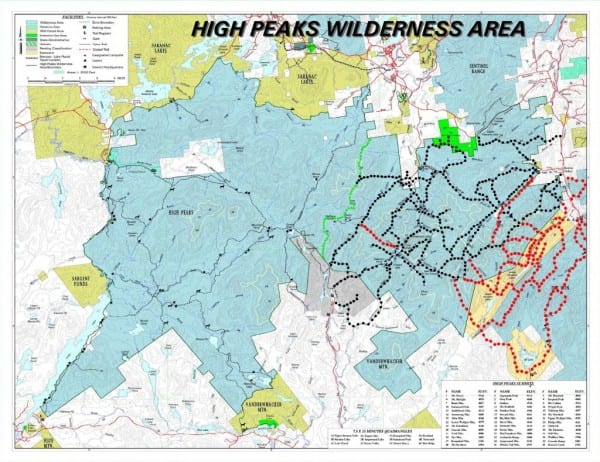 Trails in red remain closed. All other trails are now open. Map courtesy of DEC.