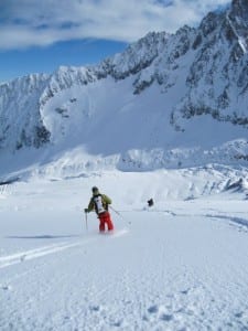 Skiing in the French Alps. Photo by Josh Wilson. Skiing in the French Alps. Photo by Josh Wilson.