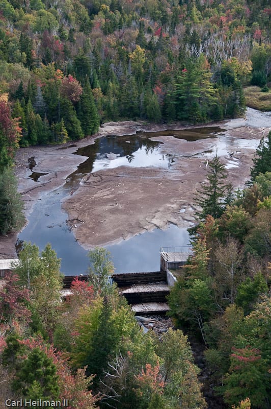 Marcy Dam pond after Irene.