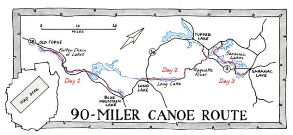 90 miler map