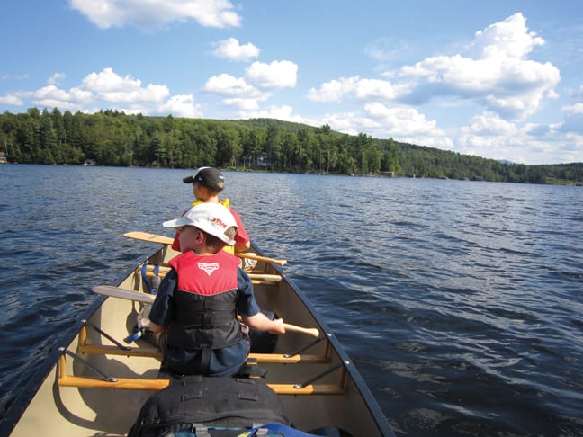 Boating in Saranac Lake