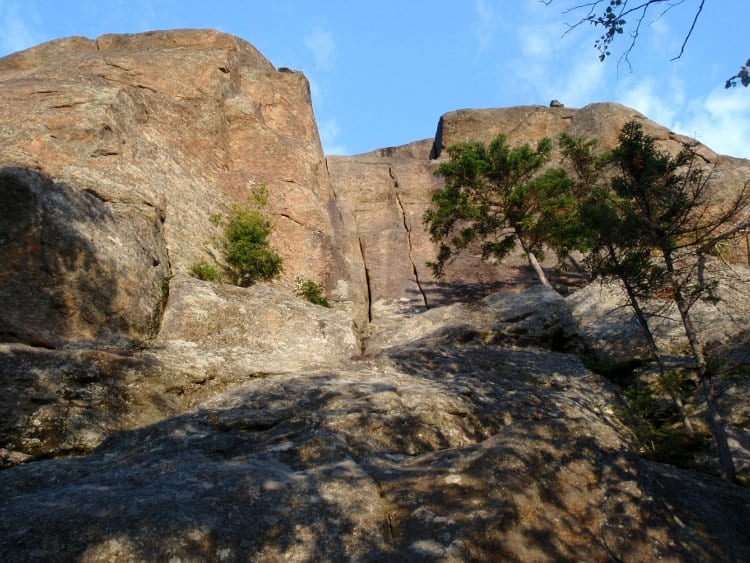 Fun City at Barkeater Cliffs in the Adirondacks. Fun City at Barkeater Cliffs in the Adirondacks.