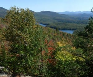 View from the summit of Baker Mountain in Saranac Lake