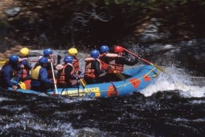 The Hudson River Rafting Company guides whitewater trips on several Adirondack rivers. Photo by Nancie Battaglia