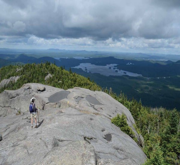 Ampersand Mountain offers a grand view of the Saranac Lakes. Photo by Susan Bibeau