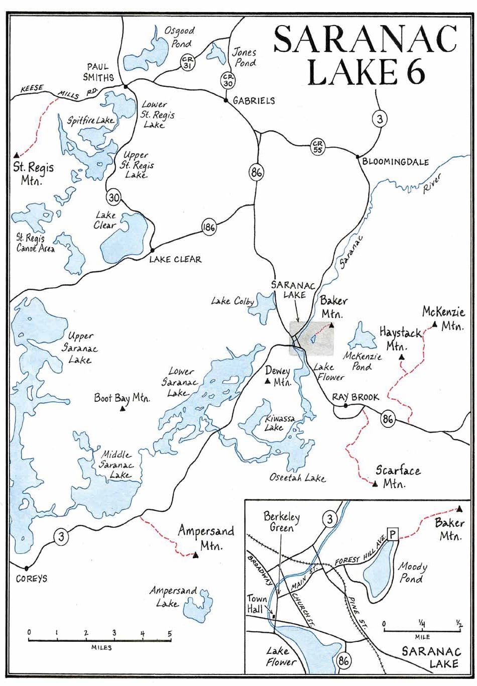 Map Of Saranac Lake Ny
