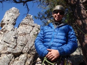 Massey Teel of Seneca Rocks Climbing School.