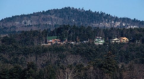 Homes have popped up on many hillsides near Lake George. PHOTO BY BARRY LOBDELL