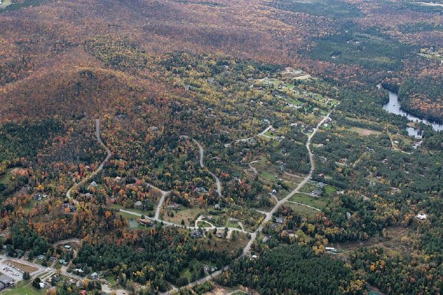 Houses and roads have fragmented the forests along Averyville Road outside Lake Placid.  FILE PHOTO