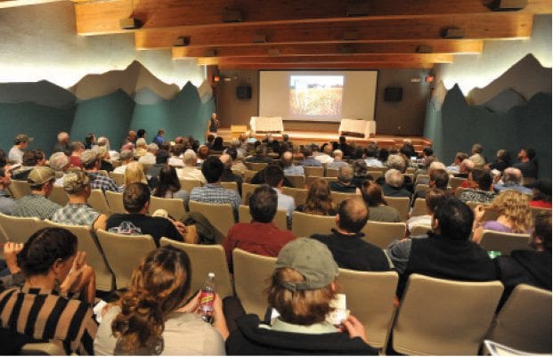 Over 150 people attended the Adirondack Explorer conference in Paul Smiths.  PHOTO BY PAT HENDRICK