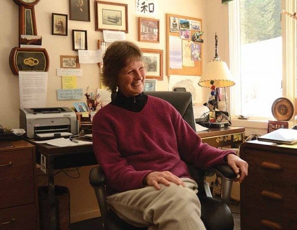 Storyteller Fran Yardley holds workshops for women veterans and those with chronic illness. Photo by Susan Bibeau