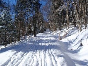 The Jackrabbit Ski Trail on Monday near Lake Placid.