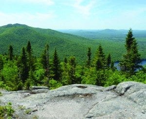 Baldface Mountain offers a great view of the Debar Mountain. Photo by Susan Bibeau