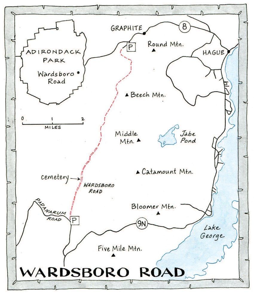 Wardsboro Road Map by Nancy Bernstein