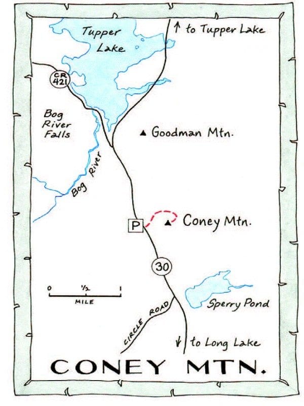 Coney Mountain Map by Nancy Bernstein