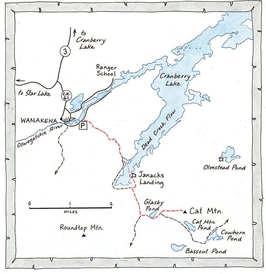 Glasby Pond Map by Nancy Bernstein