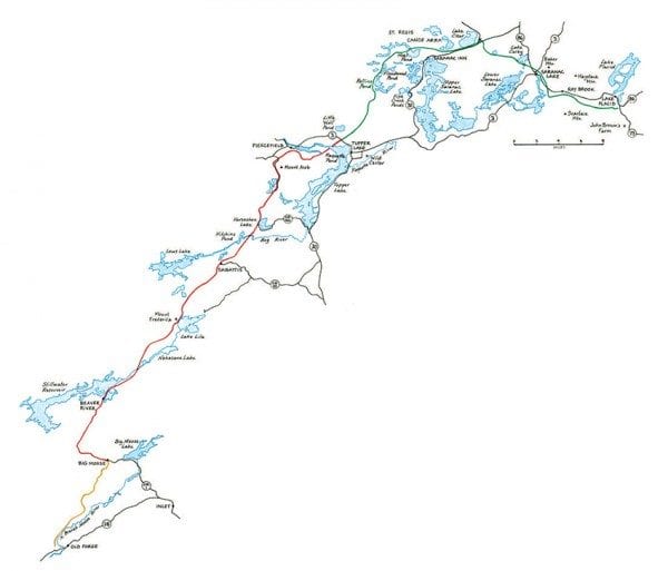 Under the state’s proposal, the forty-five-mile stretch of tracks between Big Moose and Tupper Lake will be upgraded for passenger trains and thirty-four miles of tracks east of Tupper Lake will be removed in favor of a recreational trail. The tracks south of Big Moose are already in service. To be rehabilitated To become trail “It’s not over until the contractor moves in and actually removes the rails.” —Tony Goodwin, ARTA board member Rail trail, Page 53 F Map by Nancy Bernstein