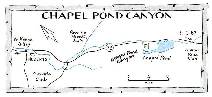 Chapel Pond Canyon Map by Nancy Bernstein