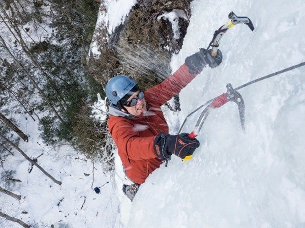 Phil Brown followed her on the route. Photo by Karen Stolz/Veritcal Perspectives Photography