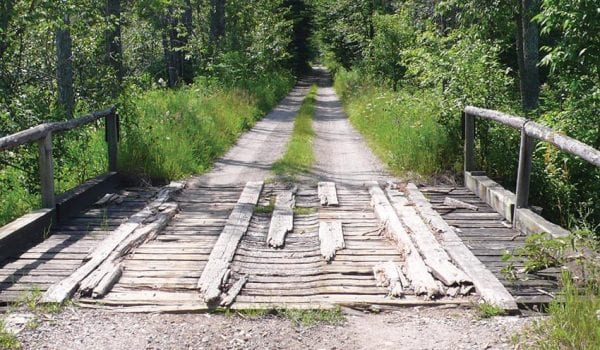Sections of the trail would follow dirt roads such as this one in Ontario. COURTESY OF A2A COLLABORATIVE