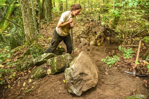 The state pays the Adirondack Mountain Club and other groups to maintain trails. PHOTO BY NANCIE BATTAGLIA