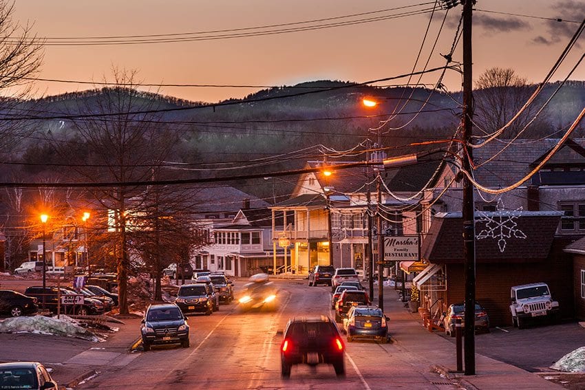 Because Route 28 bypasses the hamlet, most motorists never see downtown North Creek. PHOTO BY NANCIE BATTAGLIA