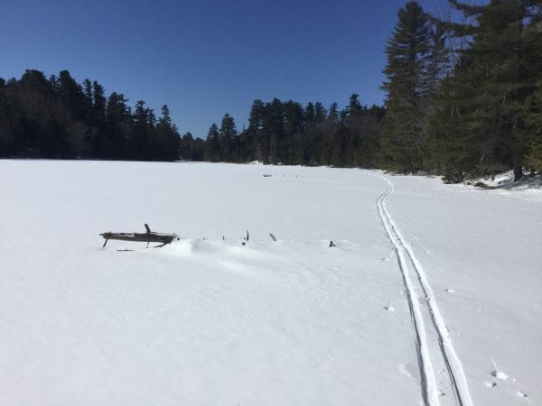 Adirondack Pond Skiing After A Bitter Cold Night