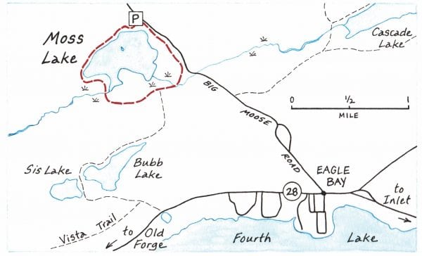 moss lake map