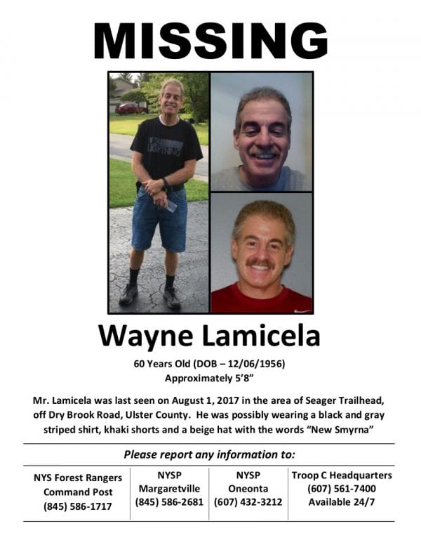 Rangers Searching For Missing Hiker In Catskills