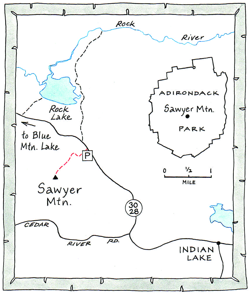 sawyer mountain map