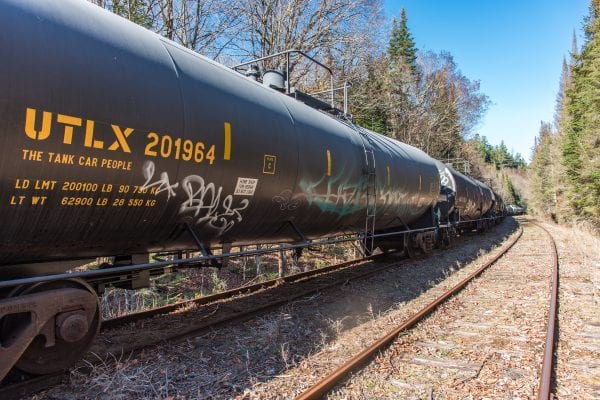 Flight shows tank cars gone from Tahawus rail line