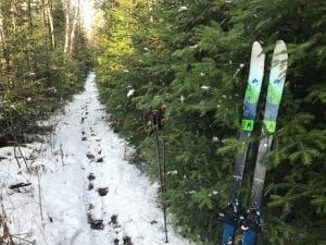 Early backcountry skiing