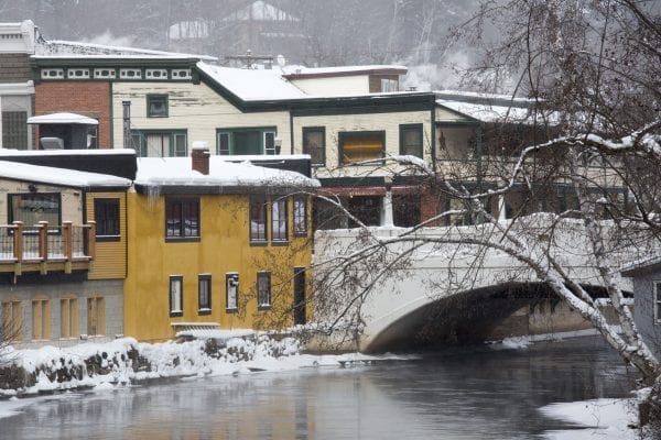 Scenes from downtown Saranac Lake Friday afternoon. Temperatures were about -10 Fahrenheit with a wind chill of -27.