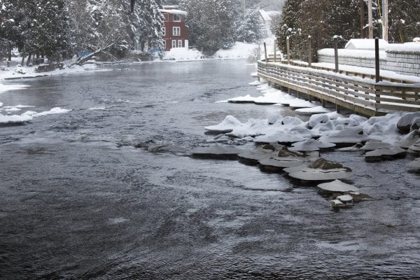 Scenes from downtown Saranac Lake Friday afternoon. Temperatures were about -10 Fahrenheit with a wind chill of -27.
