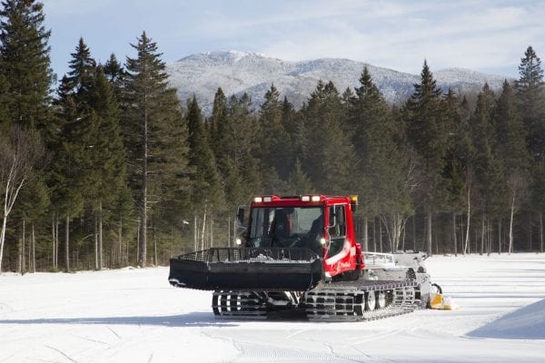 Mount Van Hoevenberg installed a snowmaking machine last winter in an effort to extend its skiing season, especially during warm winters when natural snow is scarce.